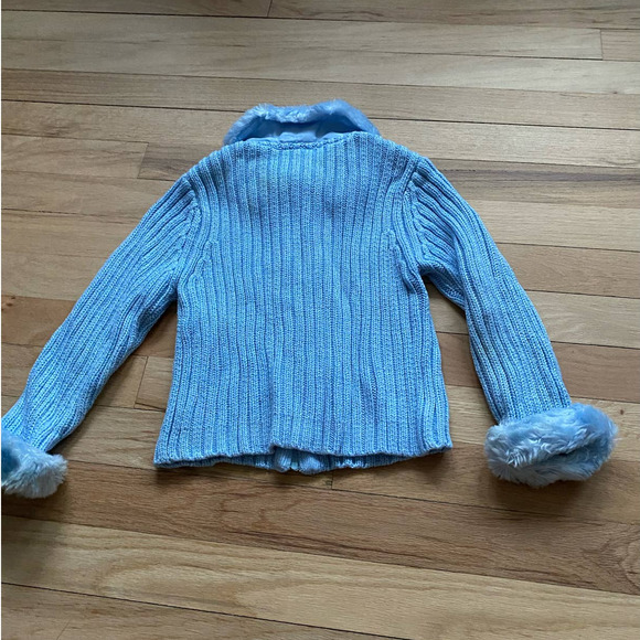 Rare Vintage Disney Princess Cinderella Knit Blue Jacket - Picture 2 of 8